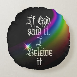 Faith Round Pillow