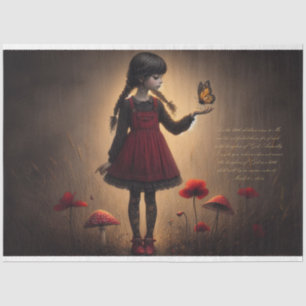 Faith Scripture Mark 10:14-15 Decoupage Tissue Paper