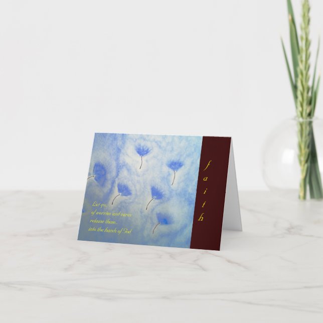 Faith... Scripture Note Card. Card (Front)