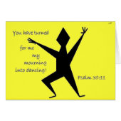 Faith Series Yellow Psalm 30:11 Scripture Art (Front Horizontal)