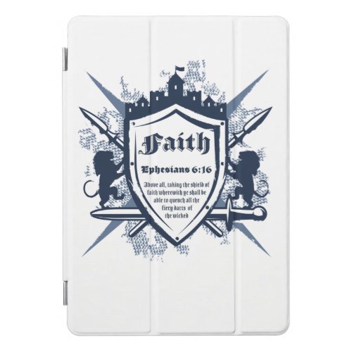 Faith Shield Christian Faith Bible Verse Ephesians iPad Pro Cover
