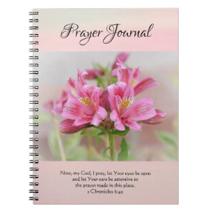 Faith Soft Pink Flowers Prayer Journal