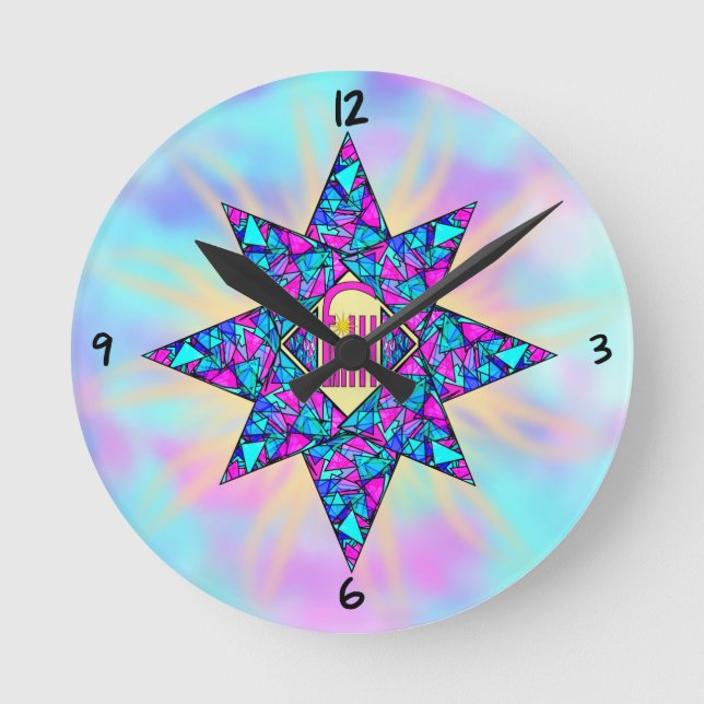 Faith ~ Star Round Clock (Front)