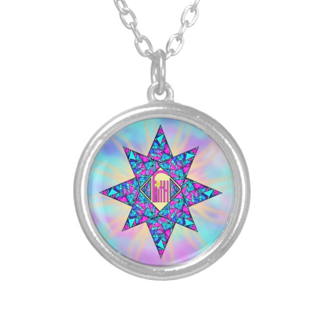 Faith ~ Star Silver Plated Necklace (Front)
