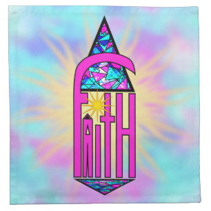 Faith ~ Steeple Cloth Napkin