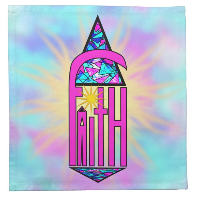 Faith ~ Steeple Cloth Napkin (Front)