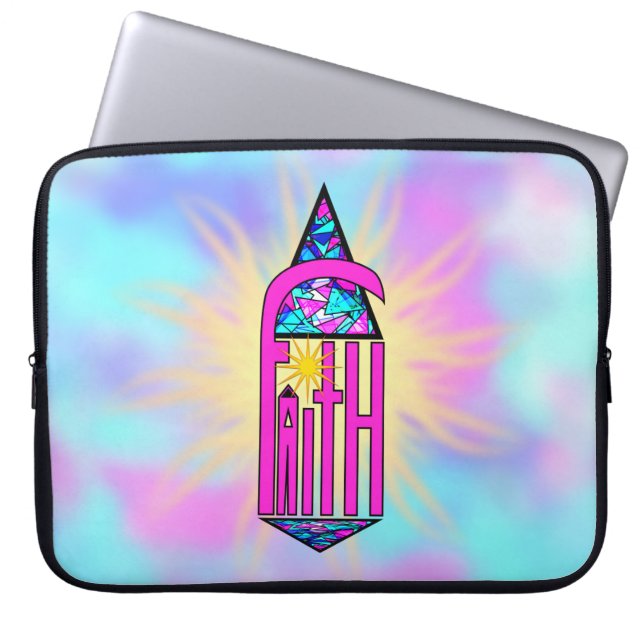 Faith ~ Steeple Laptop Sleeve (Front)