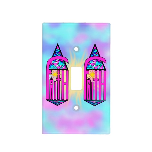 Faith ~ Steeple Light Switch Cover (Front)