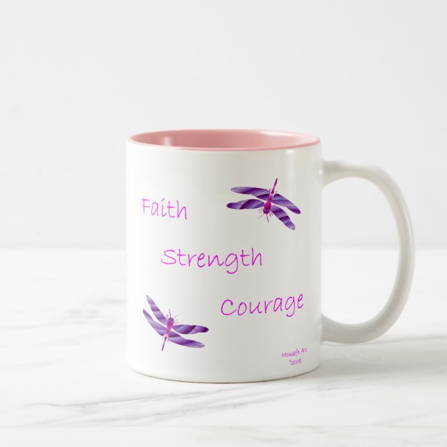 Faith Strength Courage Mug (Right)