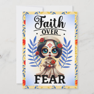 Faith Sugar Skull Thank You Card
