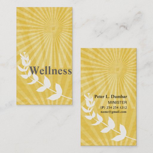 Customizable Spiritual Wellness Business Card
