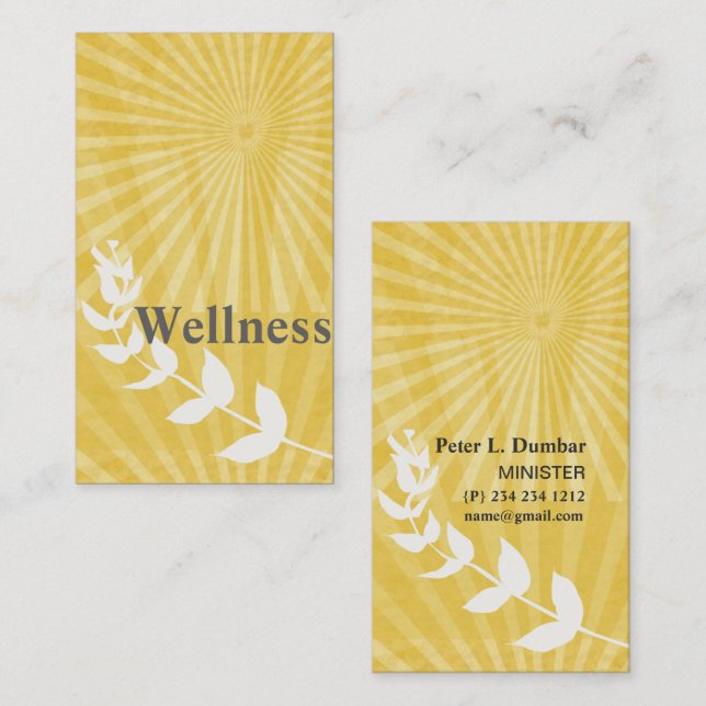 Faith Sunburst Sun Rays Spiritual  Religion Business Card (Front/Back)