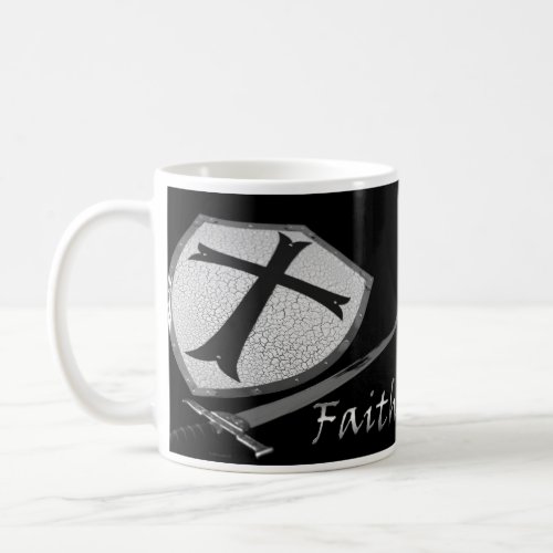 FAITH   sword and shield Coffee Mug