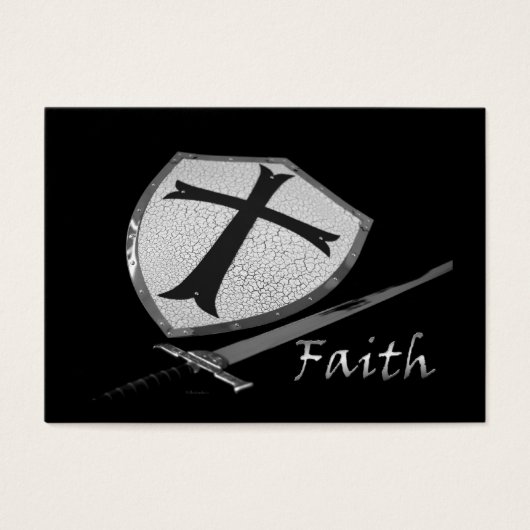 faith sword shield with customizable back (Front)