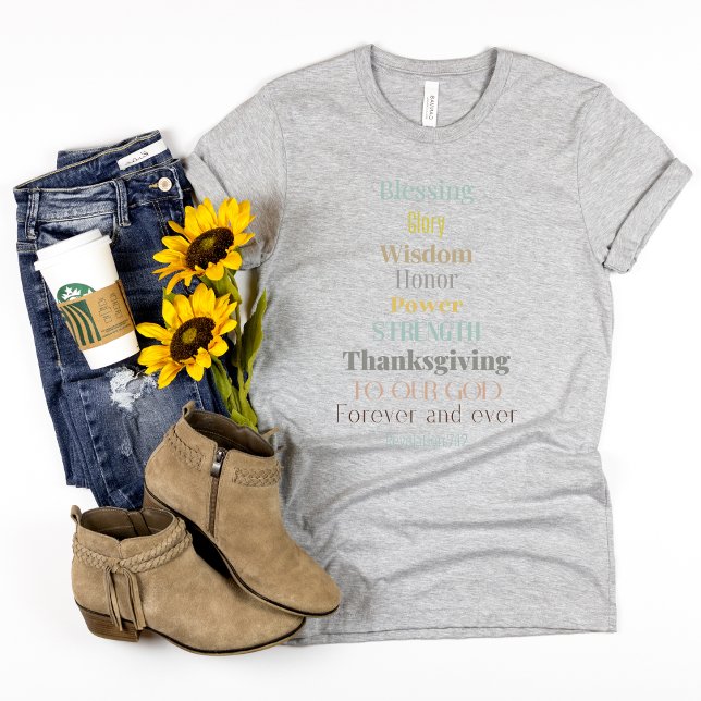 Faith t-shirt for women - blessing honor glory (Creator Uploaded)