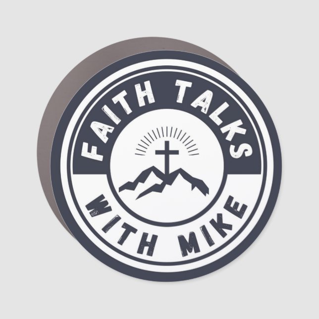 Faith Talks With Mike Car Magnet (Front)