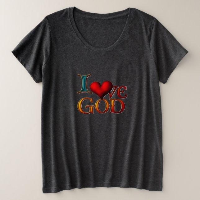 Faith Threads Plus Size T-Shirt (Design Front)