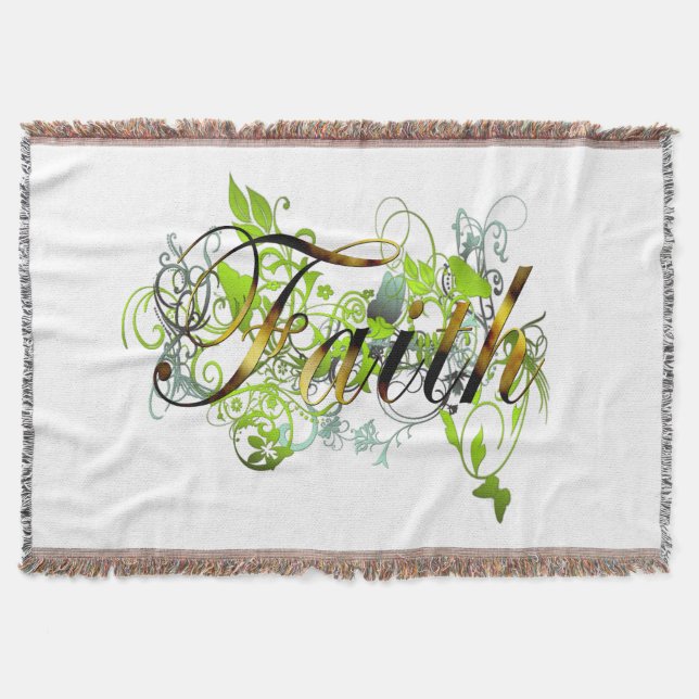Faith Throw Blanket (Front)