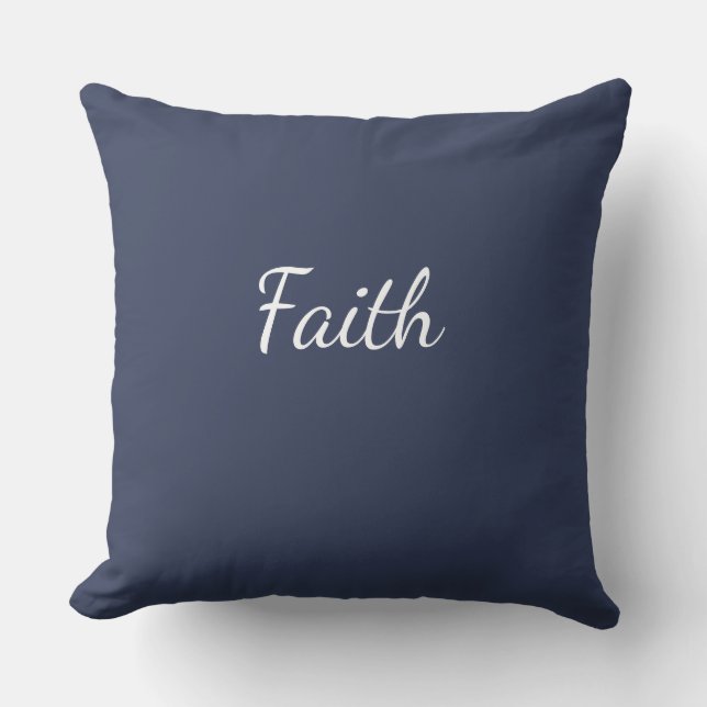 Faith Throw Pillow (Front)