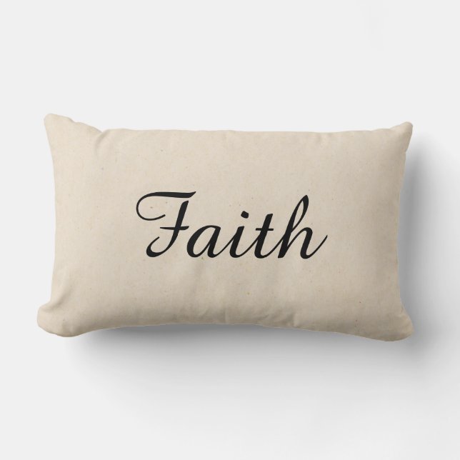 Faith Throw Pillow (Front)