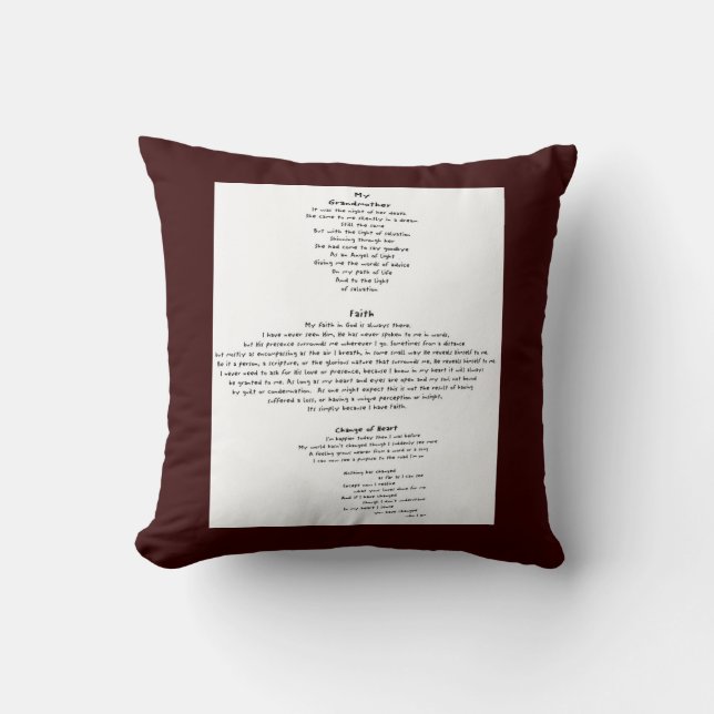 Faith Throw Pillow (Front)