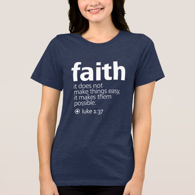 Faith Tri-Blend Shirt (Front)