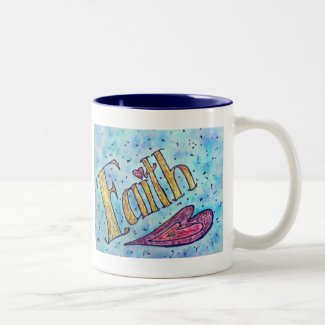 Faith Two-Tone Coffee Mug