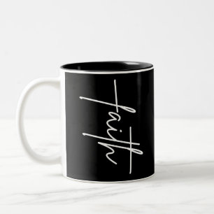 Faith Two-Tone Coffee Mug