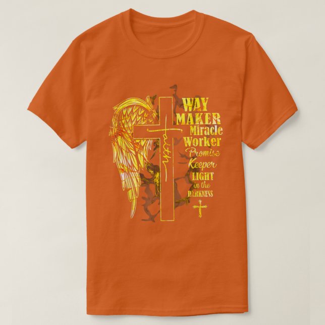 Faith way maker miracle worker promise keepergigap T-Shirt (Design Front)