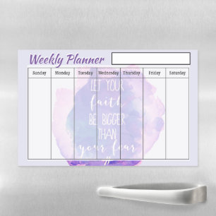 Faith weekly planner  magnetic dry erase sheet