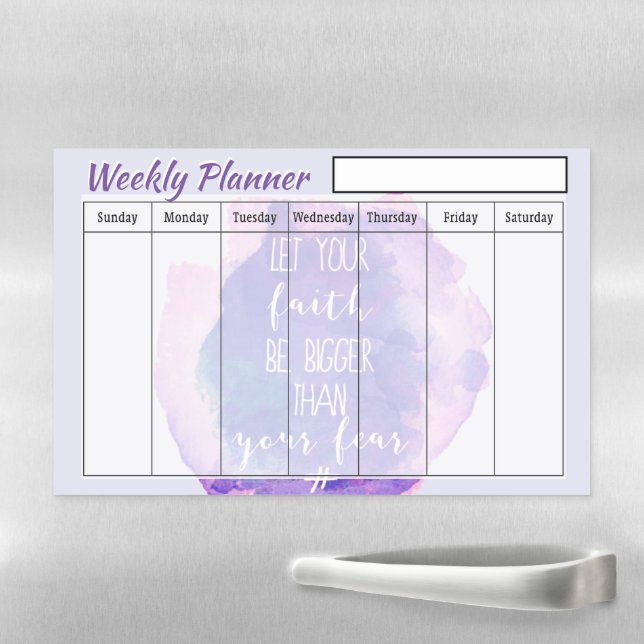 Faith weekly planner  magnetic dry erase sheet (In Situ)
