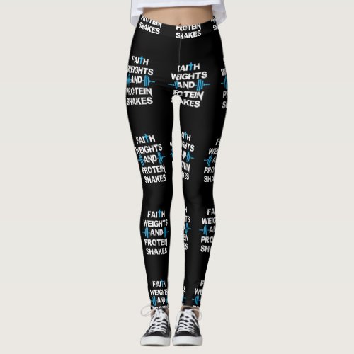 Faith Weights And Protein Shakes Leggings