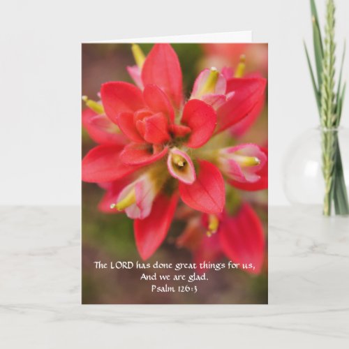 Faith Wildflower Thank You Card