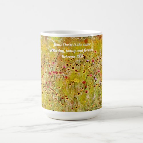 Faith Wildflowers Floral Bible Verse Faith Mug