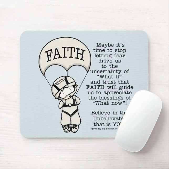 Faith Will Guide Mouse Pad (With Mouse)