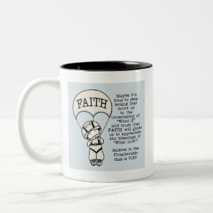 Faith Will Guide Two-Tone Coffee Mug