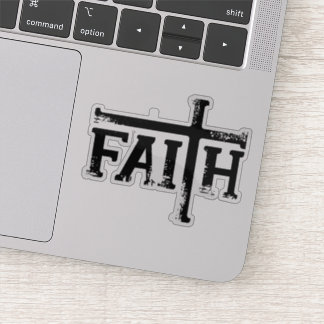Faith with Cross! Sticker