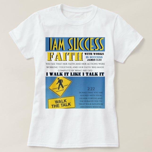 FAITH WITH WORKS T-Shirt (Design Front)