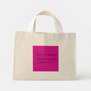 faith, women,beauty mini tote bag