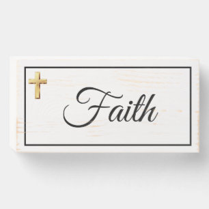 Faith Wood Box Sign