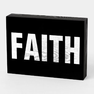FAITH Wood Box Sign