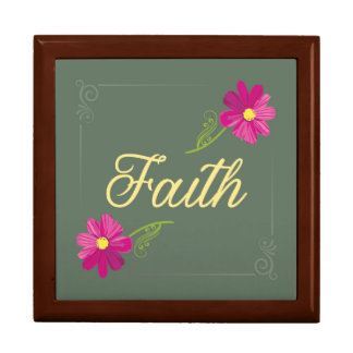 Faith Wooden Jewelry Box