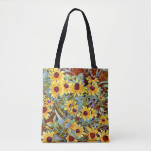 Faith Yellow Flowers Tote with Proverbs Bag