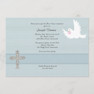 Faithful Dove Religious Invitation