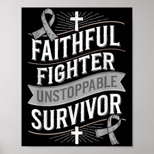 Faithful Fighter Survivor Diabetes Awareness Poster
