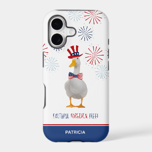 Faithful Forgiven Free Patriotic Duck iPhone 17 Case