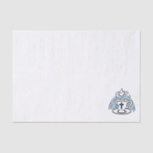 Faithful Living Art – Teacup with Cross and Dove  Tissue Paper