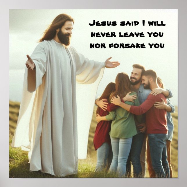 Faithful Promises of Jesus a poster (Front)