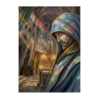 Faithful Reflection Priestly Prayer Under Light Acrylic Print