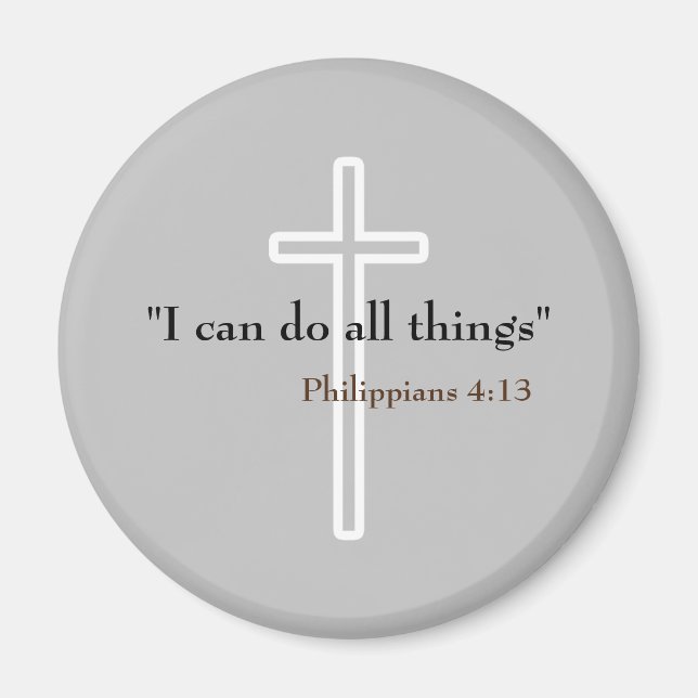 Faithful Reminders: Religious Quote Magnet (Front)